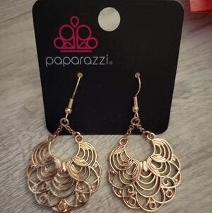 Paparazzi Intricate Gold Earrings